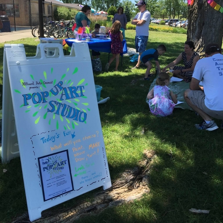 Hilliard Arts Council presets Pop Up Art Studio