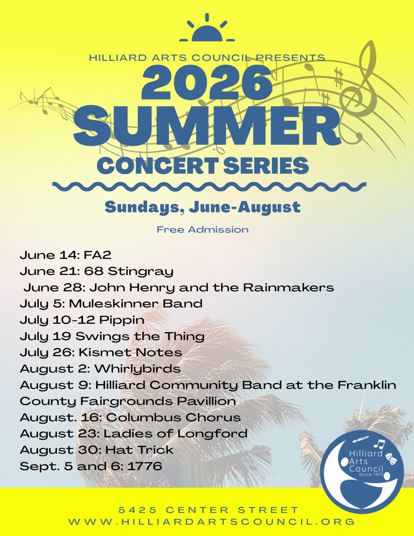 Concerts with Hilliard Arts Council | Hilliard, Ohio